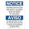 Brady Bilingual Safety Sign, Aluminum, Rectangle, English, Spanish 124031 - alternate 1